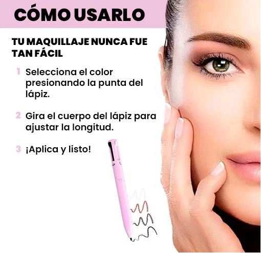 LÁPIZ DE MAQUILLAJE 4 EN 1